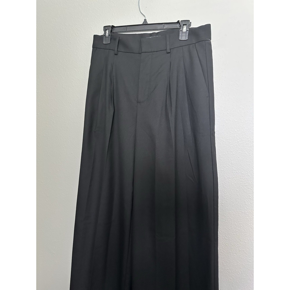 Madewell The Harlow Superwide-Leg Trouser Black Size 2 Pleated High Rise - Picture 5 of 12